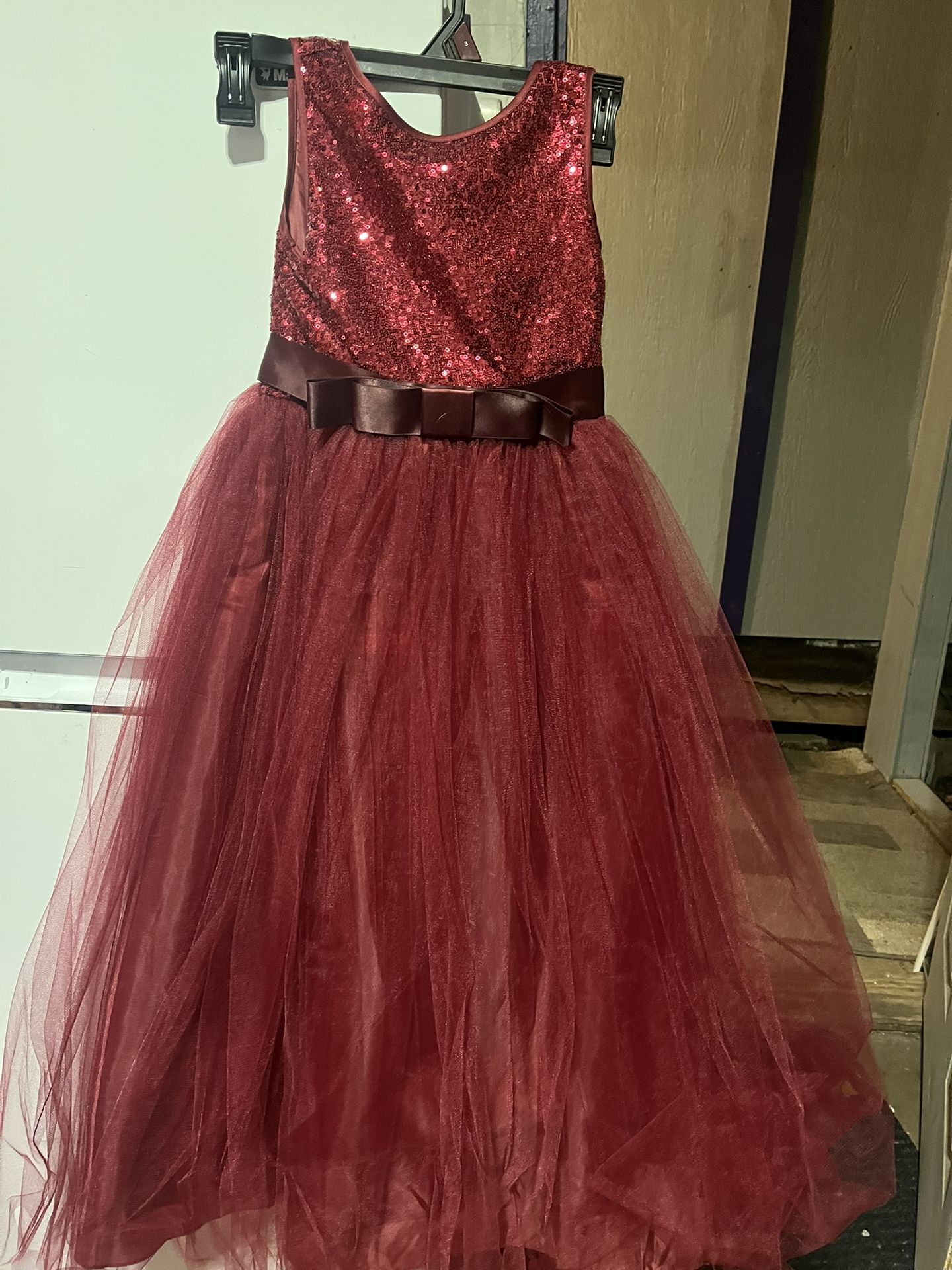 Girls Sleeveless Formal Dress Sz 12