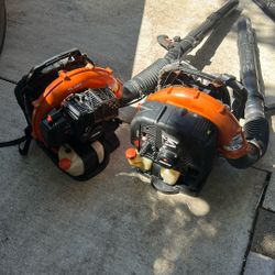Two Echo Leaf Blowers
