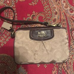 Coach Wristlet Brown