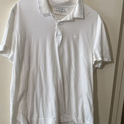 Lacoste Shirt For Men Size Xl White