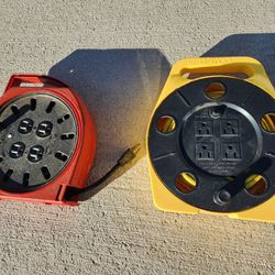 extension cord reel - 2 pcs
24 feet
1 pc is little stiff
works good
2 pcs for $10
