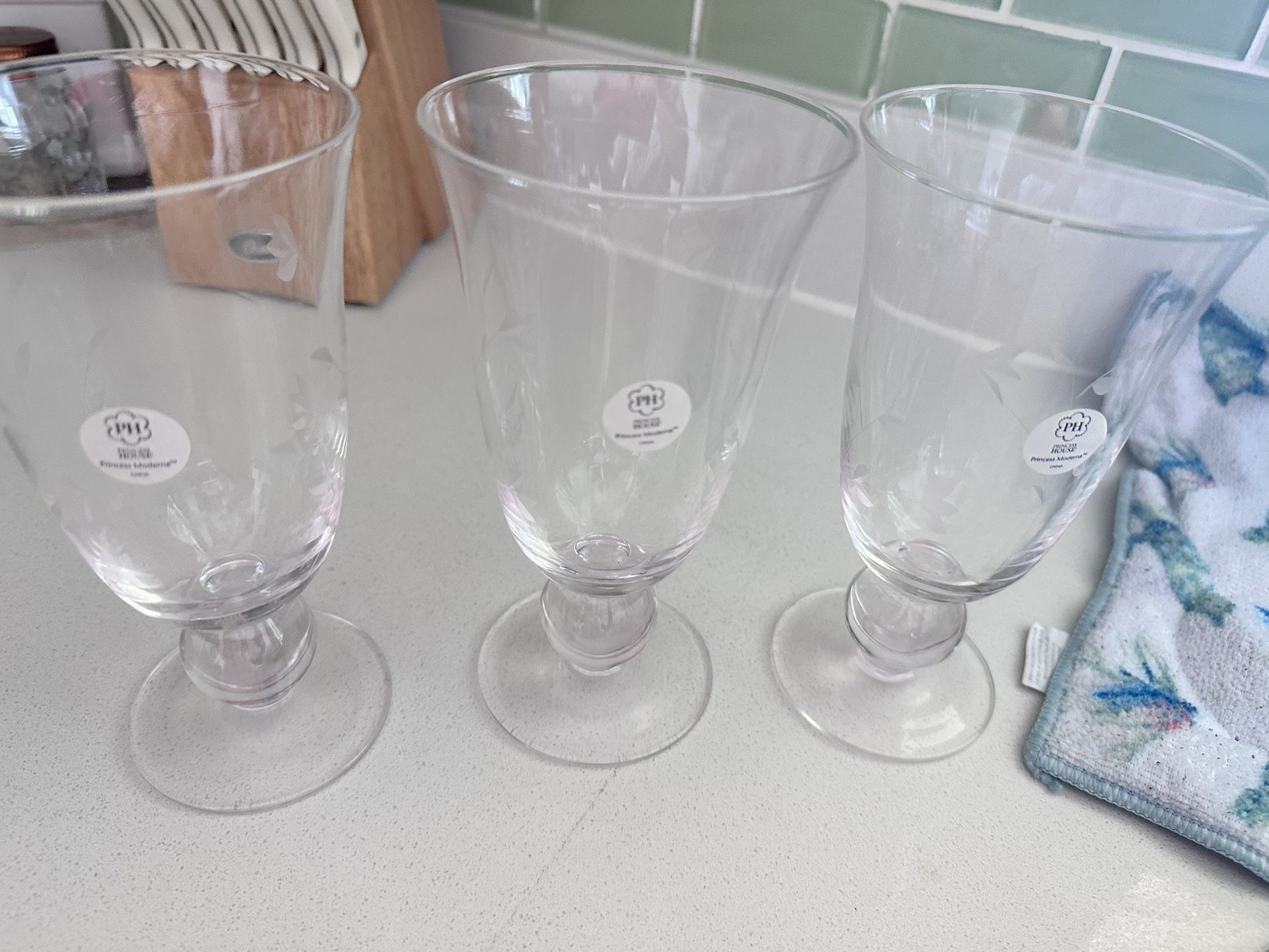 Princess House Set De 3 Copas Nuevas