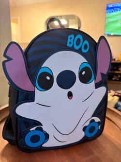 Disney Stitch Ghost BOO Mini Backpack – Edición Halloween