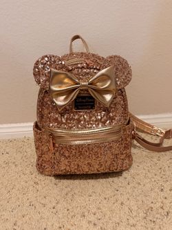 Loungefly Rose Gold Mini Backpack