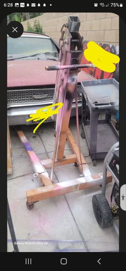 Engine Hoist / Cherry Picker - Needs Caster Wheels
