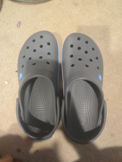Grey Crocks Size 8-10