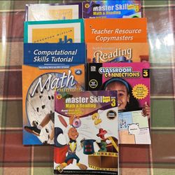 Math Reading Learning 9 Books I Used Some Pages 