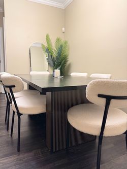 Dining table and chairs