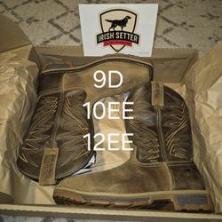 IRISH SETTER ULTRA LIGHT DRY WATERPROOF COMPOSITE SQUARE TOE PULL-UP BOOTS 