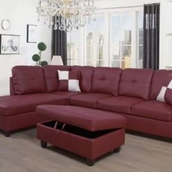 Sectional And Ottoman 