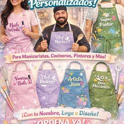 Personalización de delantal