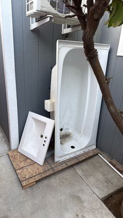 Tub and sink