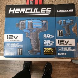 Hercules 12V Lithium-ion 1/4 Inch Compact  Screwdriver