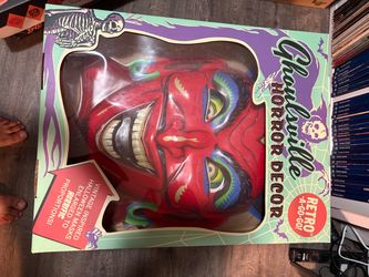 Large Red Devil retro mask