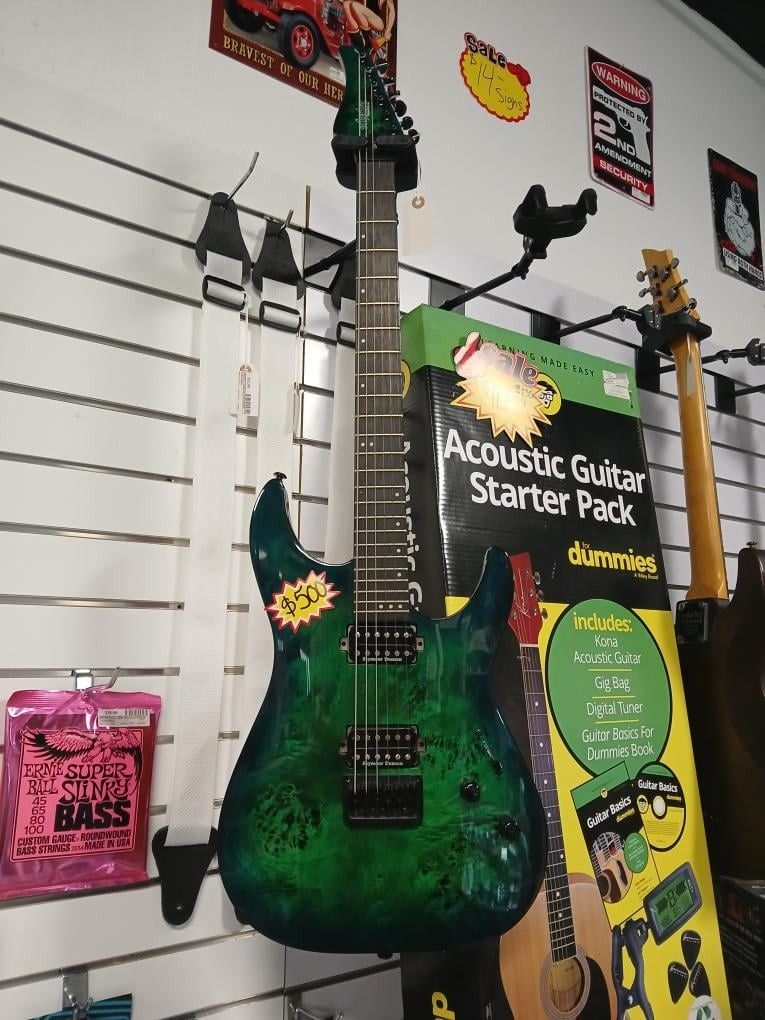 Schecter Guitar Research CR-6 Electric Guitar In Aquaburst (#23230)