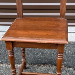 Vintage Toddler’s Chair 13L x 13W x 26H.   Seat Height 17”