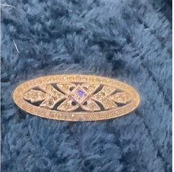 Sterling Silver Barrette, Broach Or Pin. Vintage  Quality Piece 