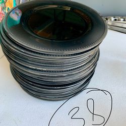 (38) Black Charger Plates $20 
