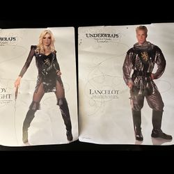 Knight Couple Costume Women’s Medium Men One Size 