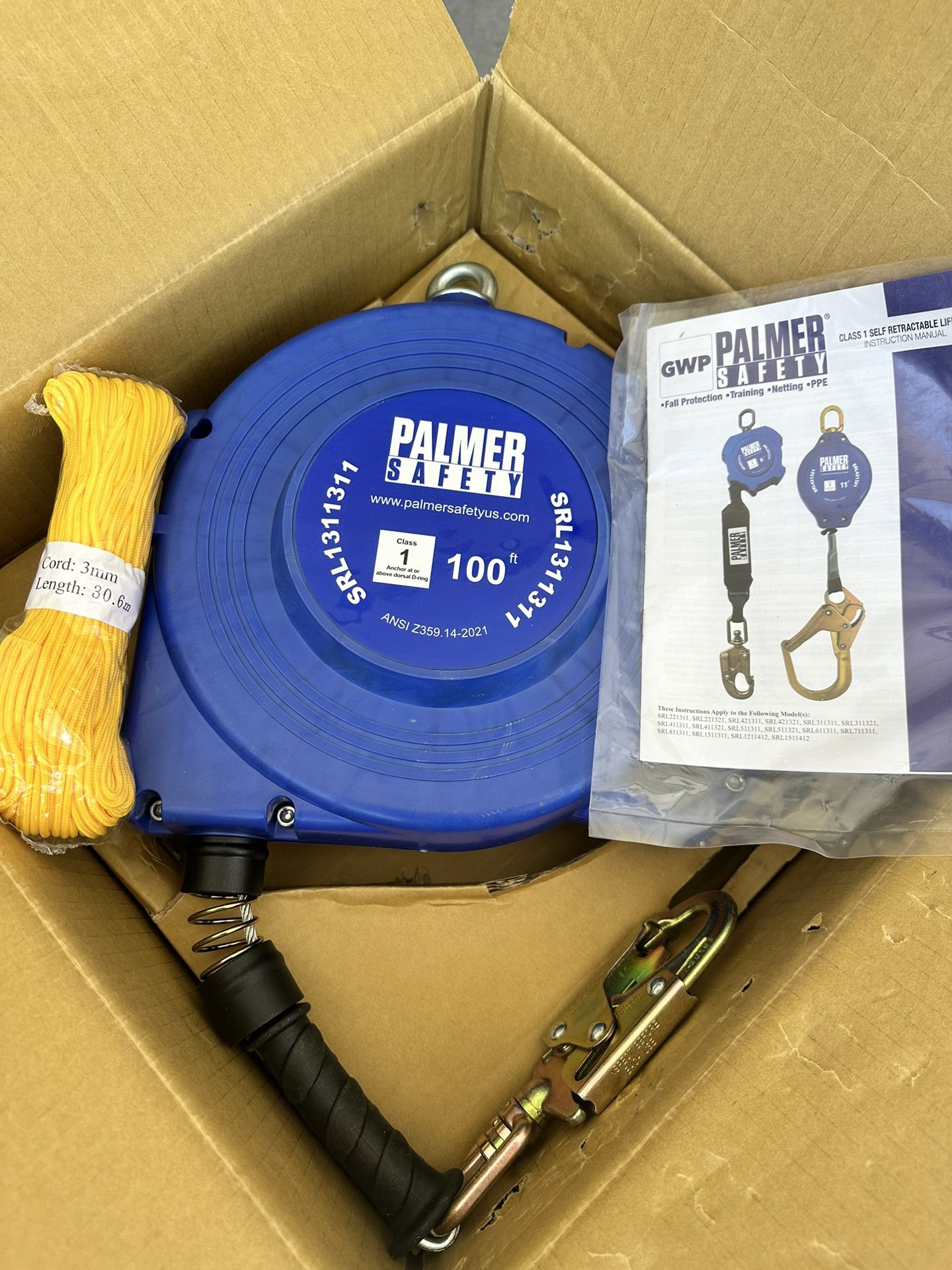 Class 1 Self Retractable Lifeline - Palmer Safety