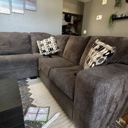 Gray 6 Cushion Couch 