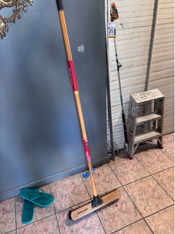 Heavy duty craftsman broom . Take it