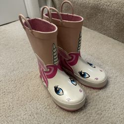 Kids Unicorn Rain Boots – Size 11