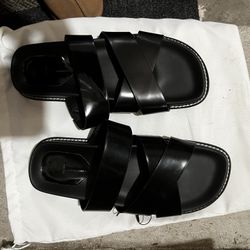 Zara Sandals Black Womens 7.5