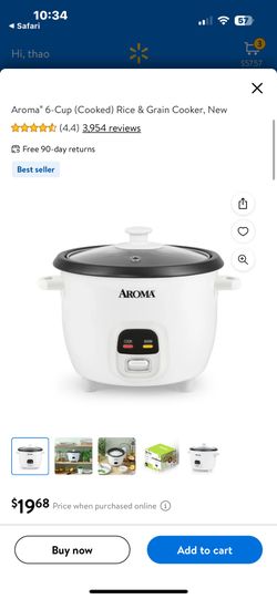 6 Rice Cups Cooked AROMA 