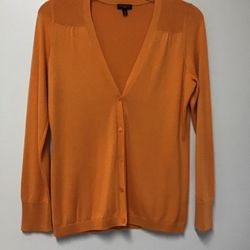 Women’s TALBOTS Cotton/rayon long sleeve button front cardigan… Size petite small