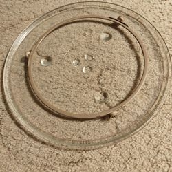 12" microwave oven glass plate and ring