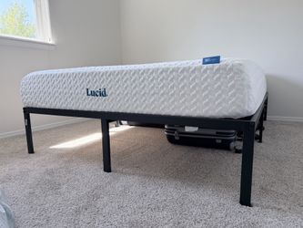 Mattress with bed frame