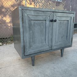 Noir Yves Metal Wood Rustic Cabinet Tv Stand Credenza.