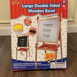 Large Double Sided Wooden Easel