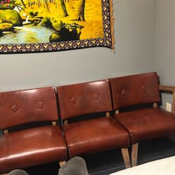 1950s Doctors Office Waiting Room Chairs 