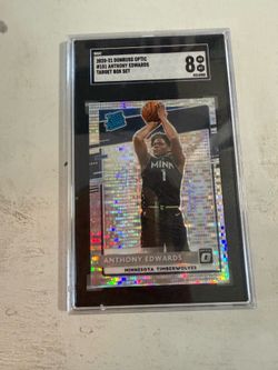 Anthony Edwards Rated Rookie 2020-21 Donruss Optic Express Lane SGC 8