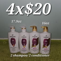 2 Shampoo And 2 Conditioner Curl Perfection Pantene