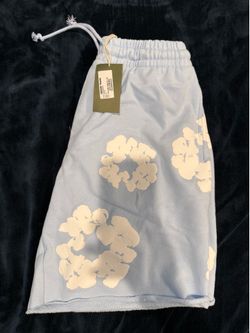 Denim Tears Light Blue Cloud Print Shorts Small