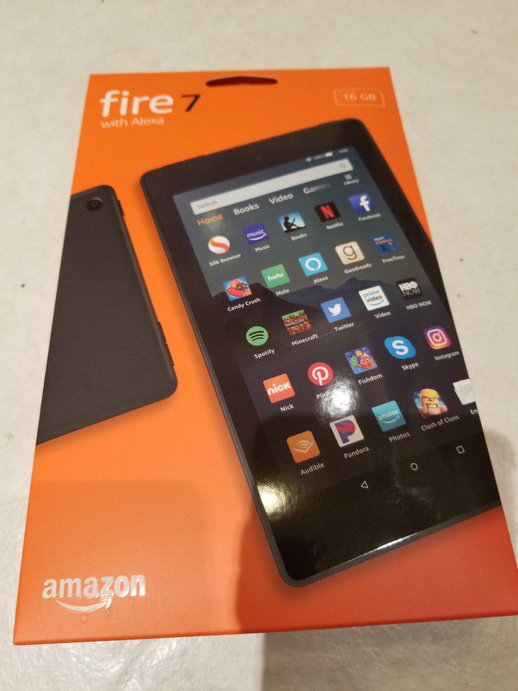 Amazon Fire 7 (9th Gen) 16GB Wi-Fi 7 Inch Tablet - Black - Brand New

