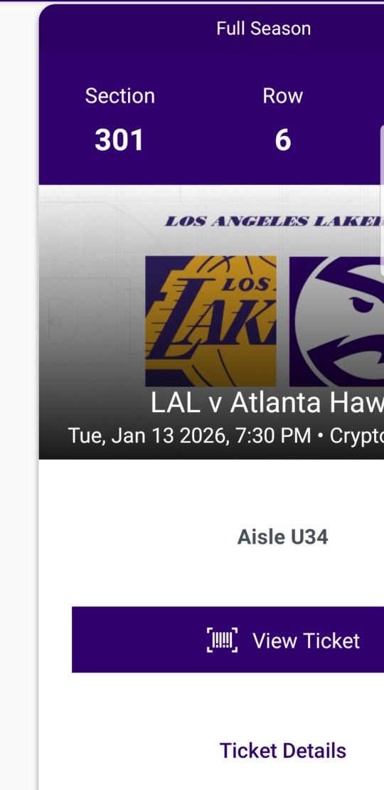 Lakers Vs Atlanta Hawks 