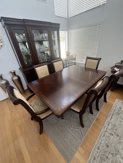 Dining Table Set With China