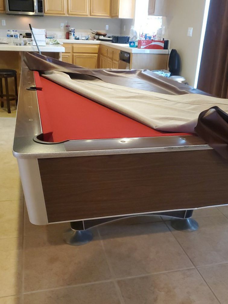 Pool Table Red Full Size