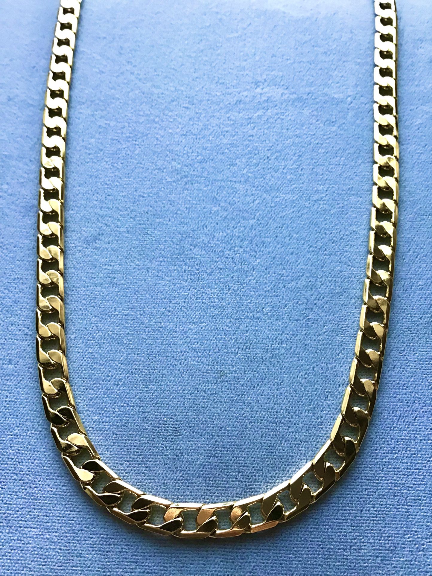 24” Cuban Necklace 8mm 14k Gold Plated *Ship Nationwide Or Pickup Boca Raton
