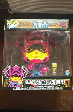 Fantastic four galactus with silver surfer bobble head Funko pop