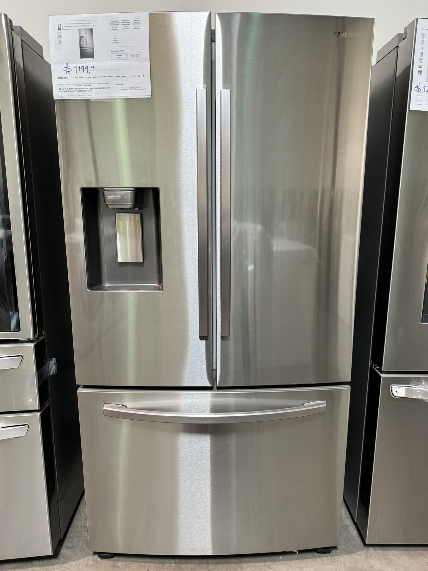 Samsung French Door Full Depth Refrigerator With CoolSelect Pantry In Stainless Steel