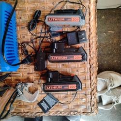 Lithium Batteries And Chargers 