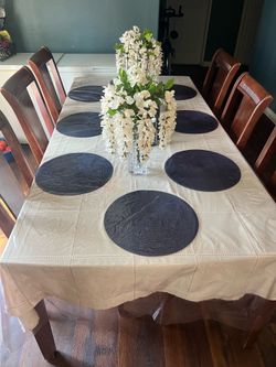 Wood dinning room table