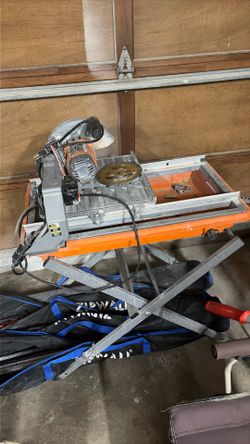 7” Tile Saw Wet Rigid 