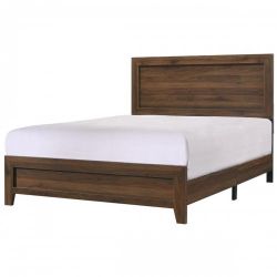 Crown Mark Millie Twin Panel Bed in Brown Cherry $90