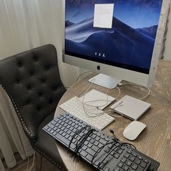 Apple Mac computer 3 keyboards 2 mouses 1 cd player